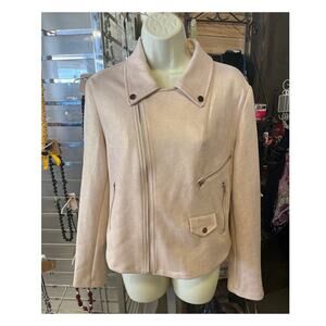 Solitaire by Ravi Khosla Women’s Metallic Pink Jacket Size Large Full Zip